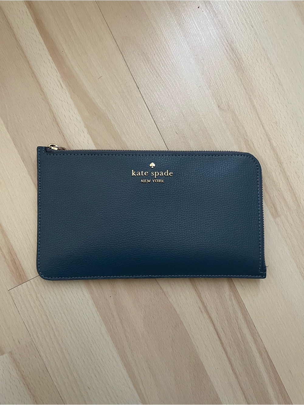 Good Condition Kate Spade Blue-Gray Clutch - Wallet - Picture 2 of 13